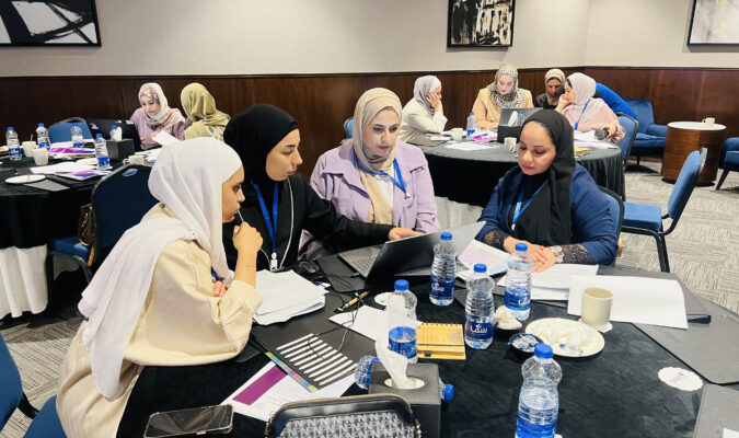 Jordanian women at a training