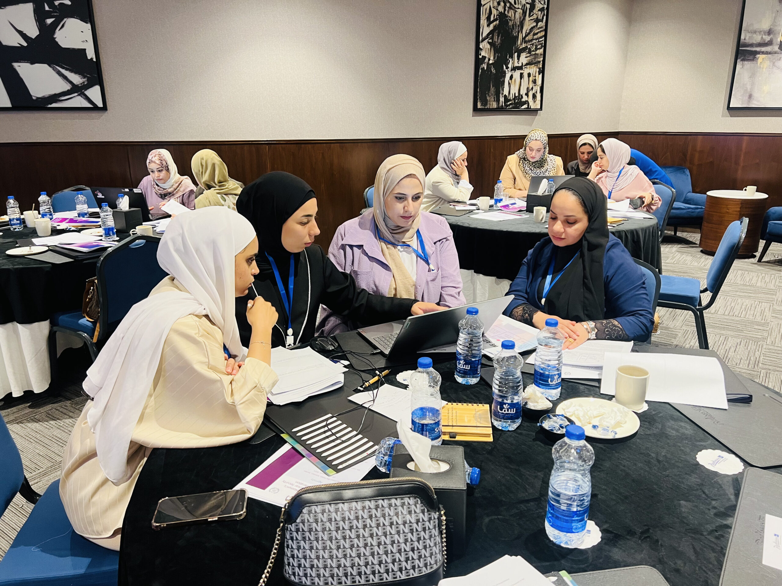 Jordanian women at a training