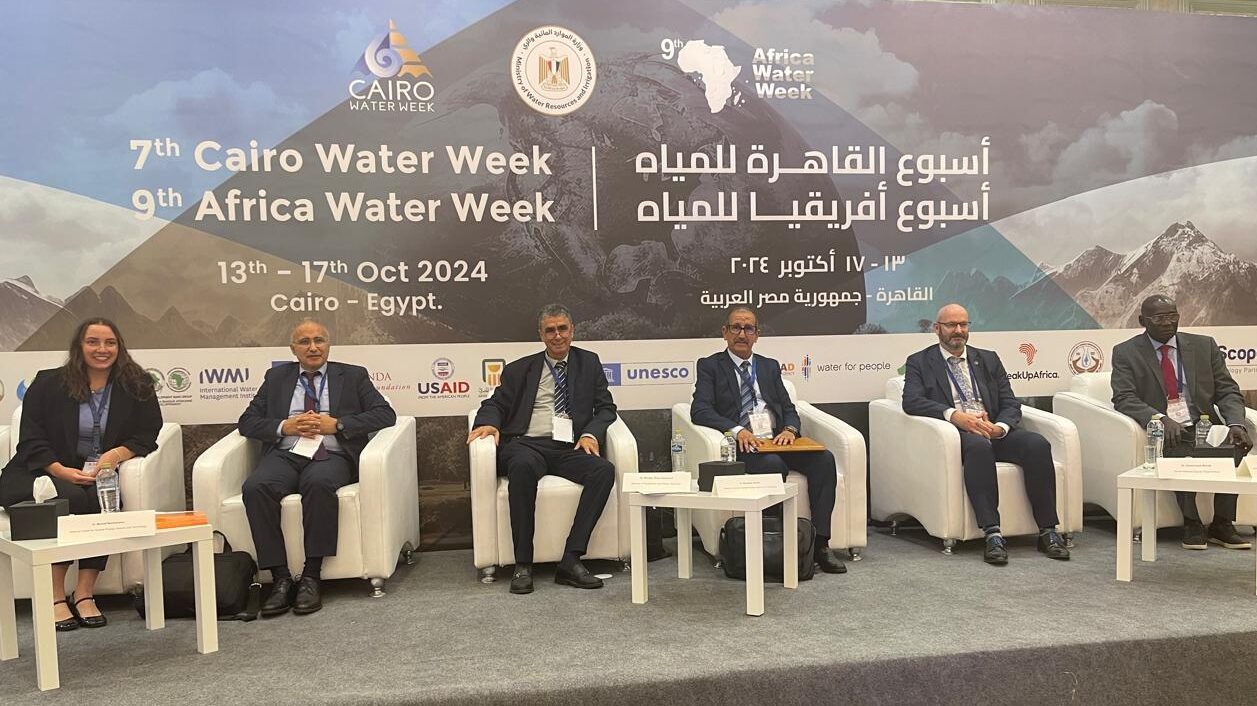 panelists at Cairo Water Week side event