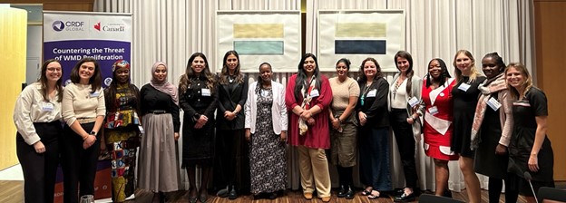 Women presenting capstone projects