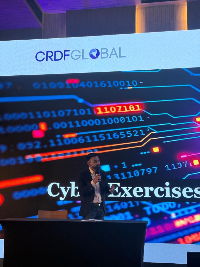 Speaker on stage at CE3 event